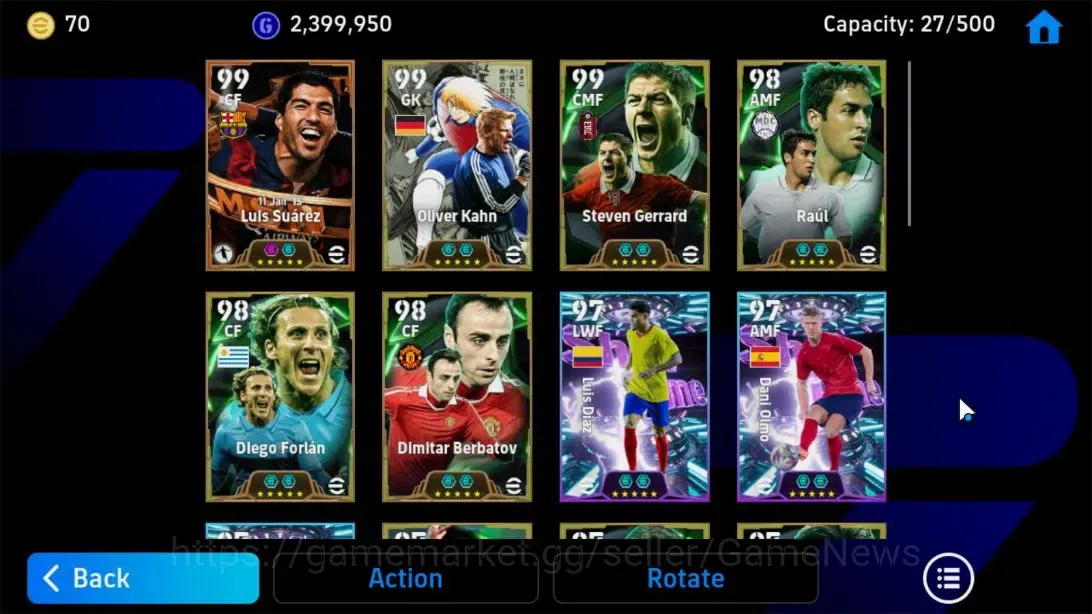 eFootball Accounts Android|BigTime(Luis Suarez),Oliver Khan,Diego For image 4