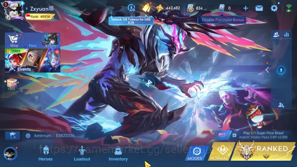 Honor of Kings Accounts Hero112 Skin223|BLESSED Nakoruru,Saint Seiya Dharm image 1