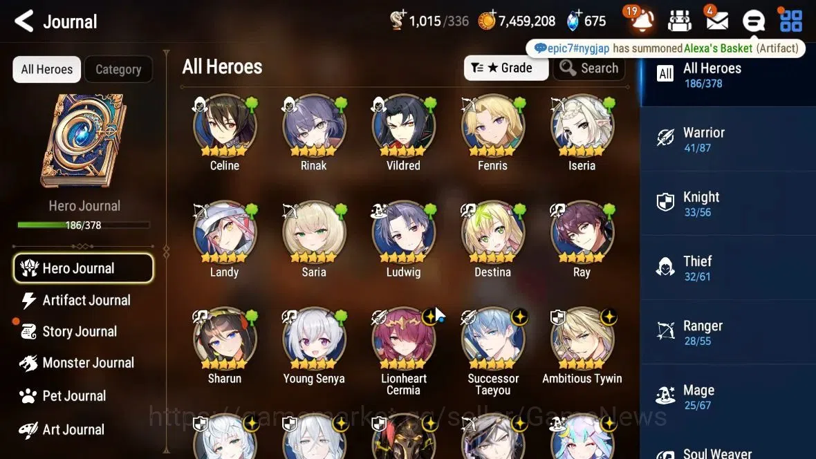 Epic Seven Accounts ASIA Verif|New Era|18ML(Notos, LOTScales, RoLight, image 6