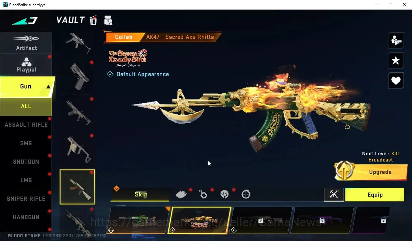 Blood Strike Accounts ASIA|ETERNAL DeAgle+Collab TOKRAV MCX,FN2000,Takem image 12