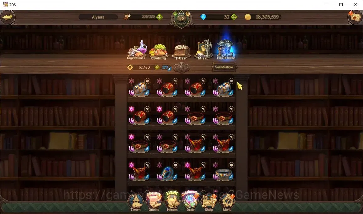 The Seven Deadly Sins: Grand Cross Accounts Asia|4 M CC|1 LR+8 UR+Many Collab|Zeldris2/6,Elime image 20