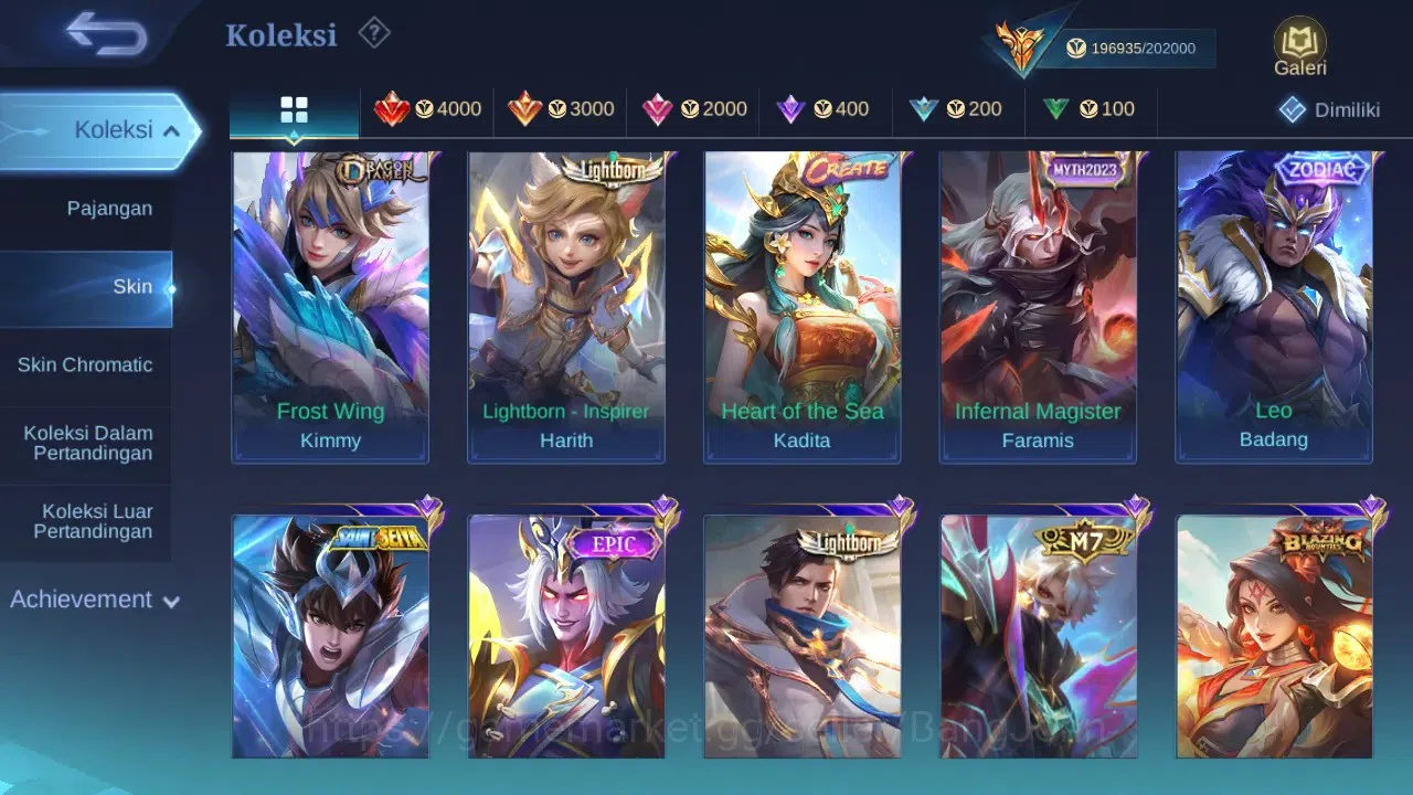 Mobile Legends: Bang Bang Accounts GLOBAL | Hero 132 Skin 502 | 2 Legend Franco, GS | image 15