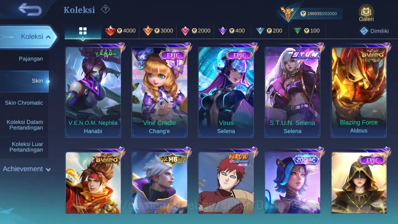 Mobile Legends: Bang Bang Accounts GLOBAL | Hero 132 Skin 502 | 2 Legend Franco, GS | image 17