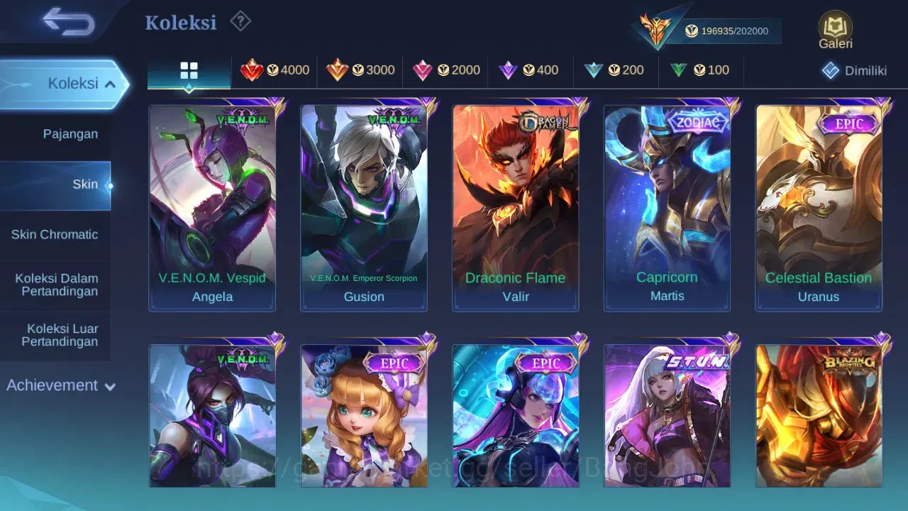 Mobile Legends: Bang Bang Accounts GLOBAL | Hero 132 Skin 502 | 2 Legend Franco, GS | image 18