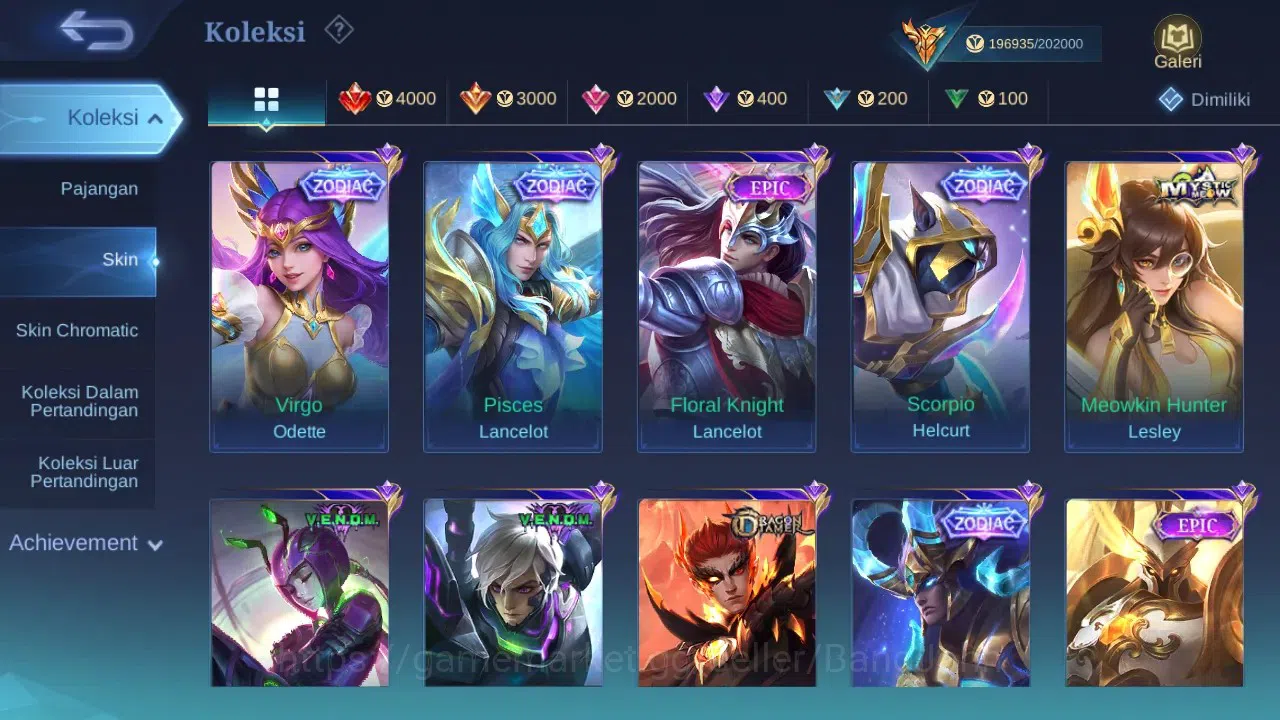 Mobile Legends: Bang Bang Accounts GLOBAL | Hero 132 Skin 502 | 2 Legend Franco, GS | image 19