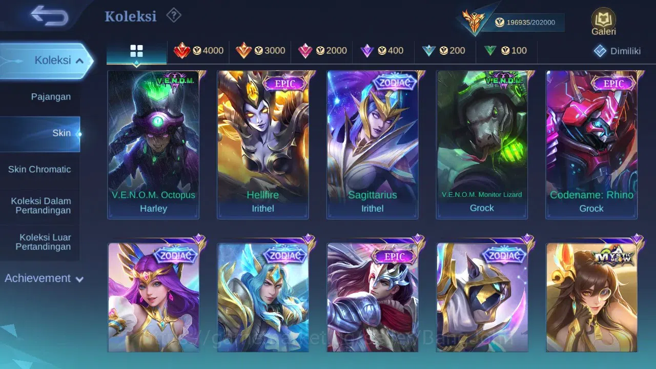Mobile Legends: Bang Bang Accounts GLOBAL | Hero 132 Skin 502 | 2 Legend Franco, GS | image 20