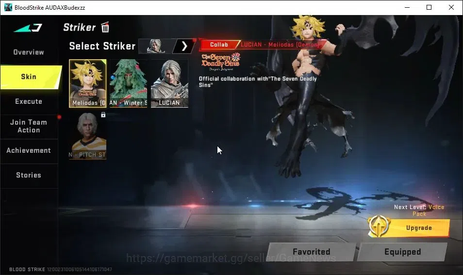 Blood Strike Accounts ASIA|Collab 7DS[Demon Meliodas,AK47,]|Collab BLEAC image 3