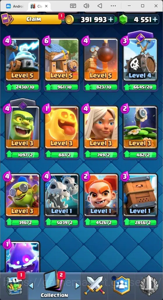 Clash Royale Accounts Mobile |Trophy 9120|7 EVO Cards|2 Hero Card|4551 G image 12