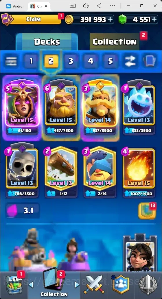 Clash Royale Accounts Mobile |Trophy 9120|7 EVO Cards|2 Hero Card|4551 G image 13