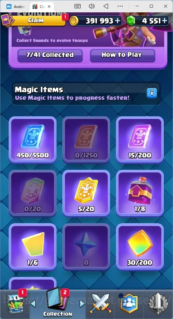 Clash Royale Accounts Mobile |Trophy 9120|7 EVO Cards|2 Hero Card|4551 G image 14