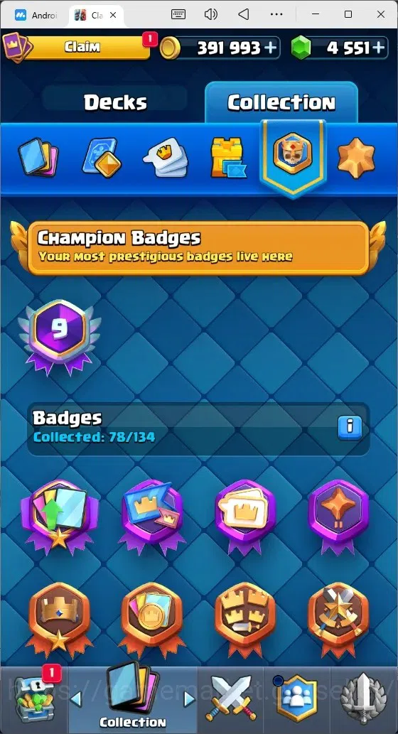 Clash Royale Accounts Mobile |Trophy 9120|7 EVO Cards|2 Hero Card|4551 G image 17