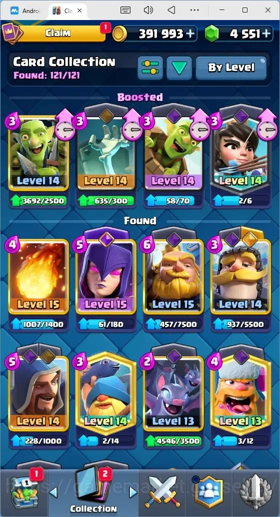 Clash Royale Accounts Mobile |Trophy 9120|7 EVO Cards|2 Hero Card|4551 G image 3