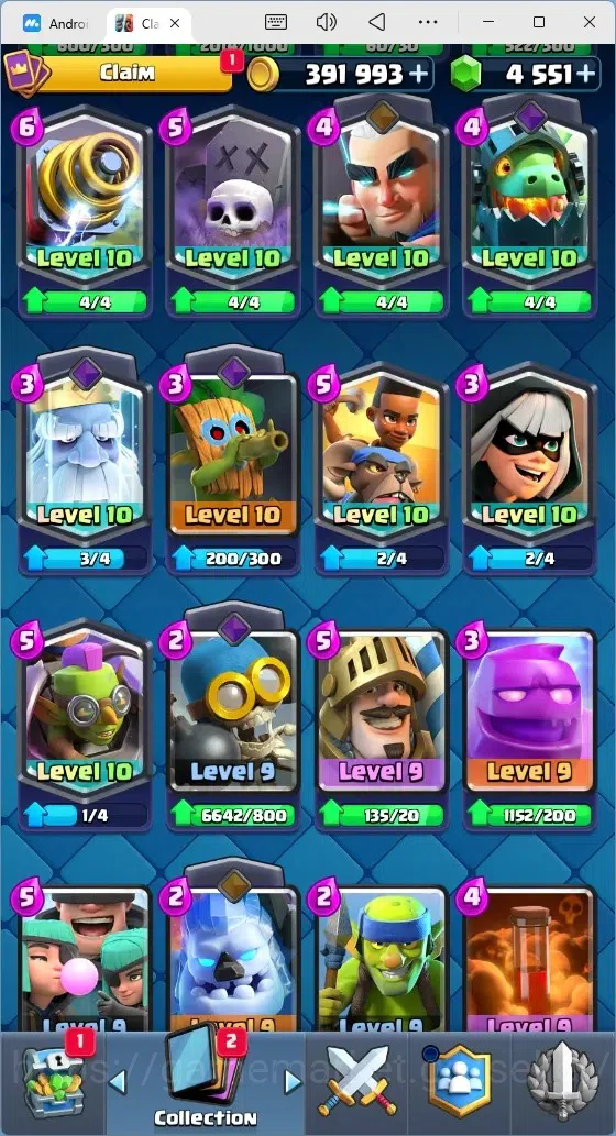Clash Royale Accounts Mobile |Trophy 9120|7 EVO Cards|2 Hero Card|4551 G image 8