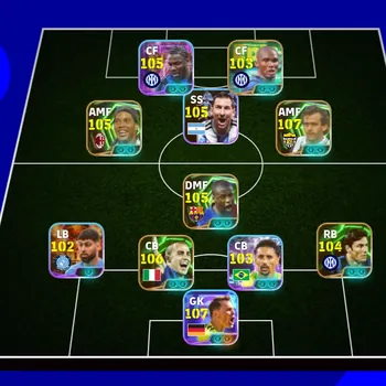eFootball Accounts Legends & Iconic Players 9 MANAGER BOOSTER | COLECTIVE 3243+,MARCUS THURAM x M PLATINI x J GVARDIOL x