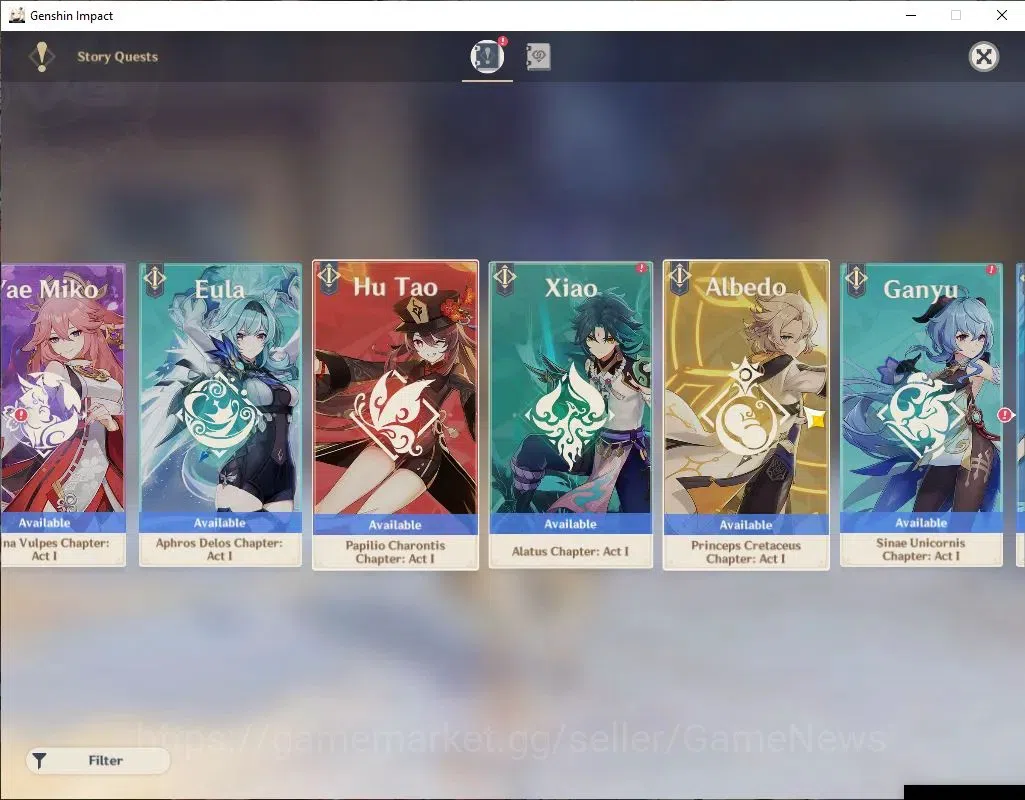Genshin Impact Accounts ASIA |AR 45|6 Limited+2(*5WEP)|Escoffier,Furina,Xi image 13