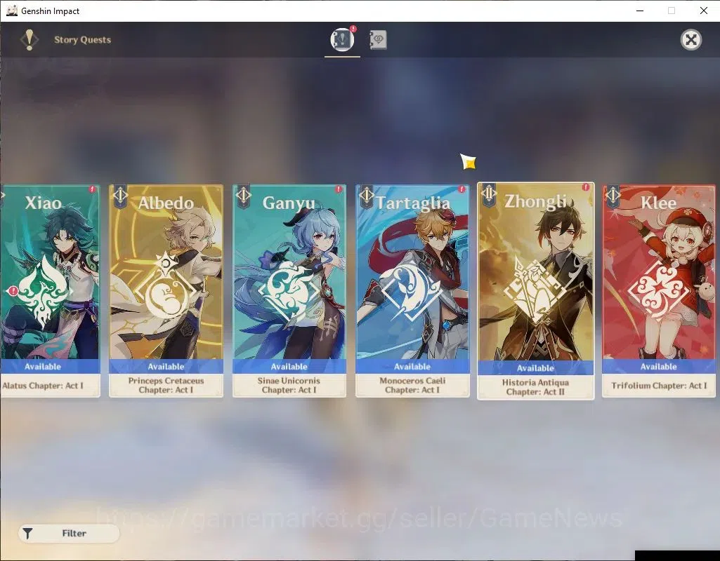 Genshin Impact Accounts ASIA |AR 45|6 Limited+2(*5WEP)|Escoffier,Furina,Xi image 14