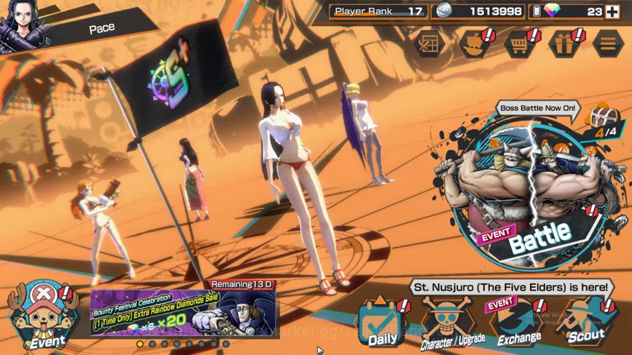 One Piece Bounty Rush Others GLOBAL | MAX 2 | EX 4 | Kuzan, Gold roger, Five El image 1