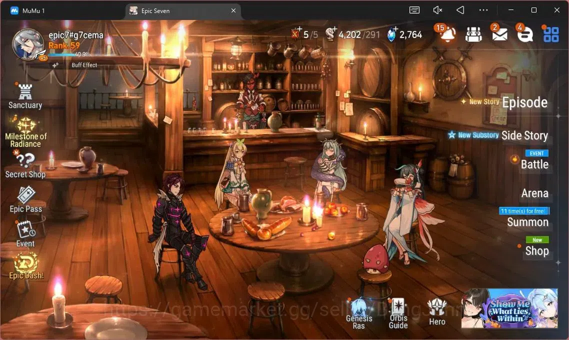 Epic Seven Accounts High-End Global Unverif | 10 ML(SN Yulha,A Tywin,LR Krau,R Violet,LCermia,BW Iseria,Zio Etc)|PoH ON|SS 1