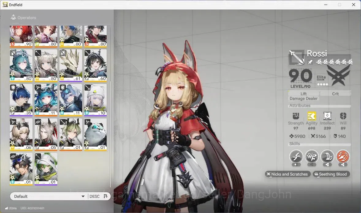 Arknights: Endfield Accounts ASIA|Lv 60|7 Limit+6 Sign (Rossi P1,Gilberta,Z.Fan image 4
