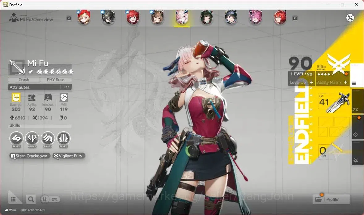 Arknights: Endfield Accounts ASIA|Lv 60|7 Limit+6 Sign (Rossi P1,Gilberta,Z.Fan image 7