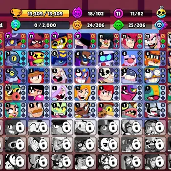 Brawl Stars Accounts 13309 Trophy|62 Brawlers 11 Max Lvl|2 Full Buffies image 1