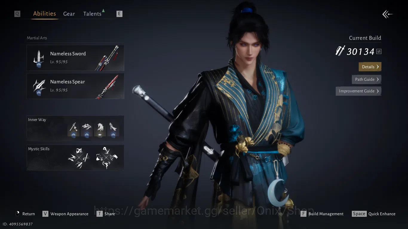 Where Winds Meet Accounts GLOBAL - ASIA / LV 95 - 30.130GS / NAMELESS SWORD+ image 4
