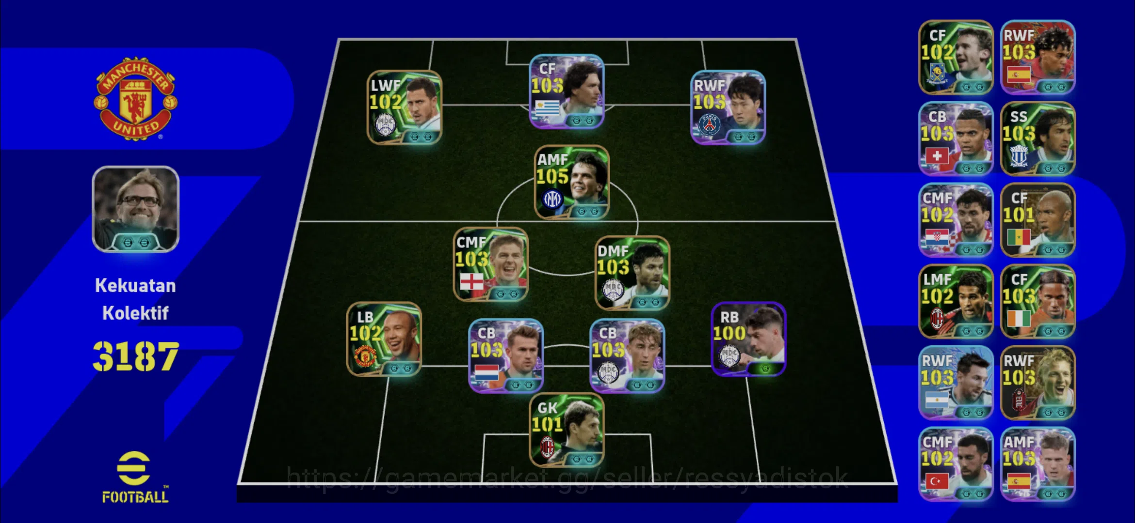 eFootball Accounts Legends & Iconic Players EFOOTBALL 2026 | SHOWTIME D NUNEZ,L MATHAUS,S GERARD,I CASILAS,G BATISTUTA,3 1