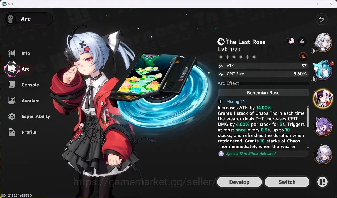 Neverness to Everness Accounts EU | Hunter Lv 3 |Starter| 4 S-Class (Lacrimosa+Si image 3