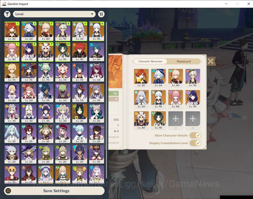 Genshin Impact Accounts ASIA |AR 56|9 Limit+3(*5WeP)|Ayaka+Sign,Skirk,Furi image 1