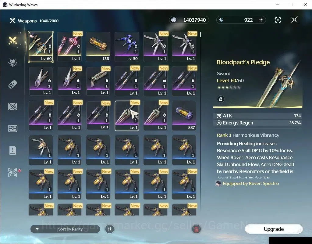 Wuthering Waves Accounts NA | UL 47 | 125 Lustrous | 1 Limited | Hiyuki R3  image 4