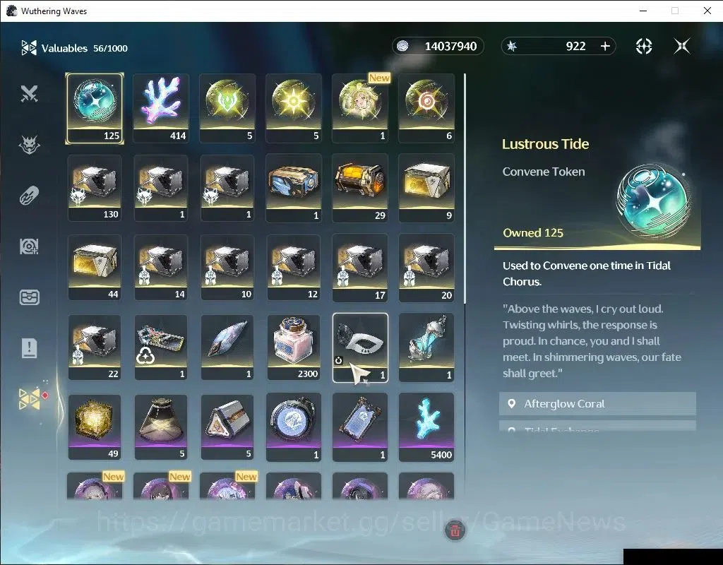 Wuthering Waves Accounts NA | UL 47 | 125 Lustrous | 1 Limited | Hiyuki R3  image 8