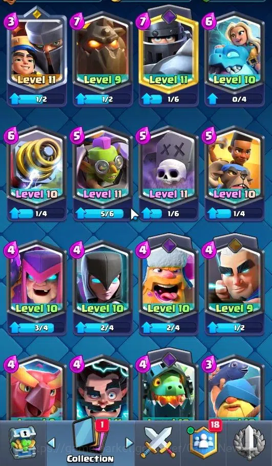 Clash Royale Accounts ASIA|Card 118/121|Trophy 6750|Highest 6781|Card 11 image 14