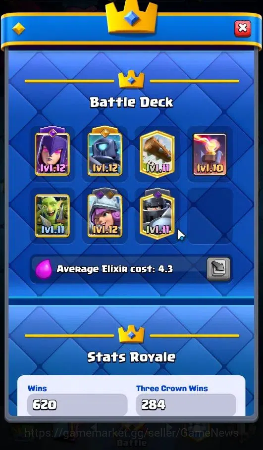Clash Royale Accounts ASIA|Card 118/121|Trophy 6750|Highest 6781|Card 11 image 6