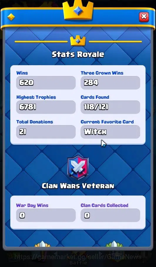 Clash Royale Accounts ASIA|Card 118/121|Trophy 6750|Highest 6781|Card 11 image 7