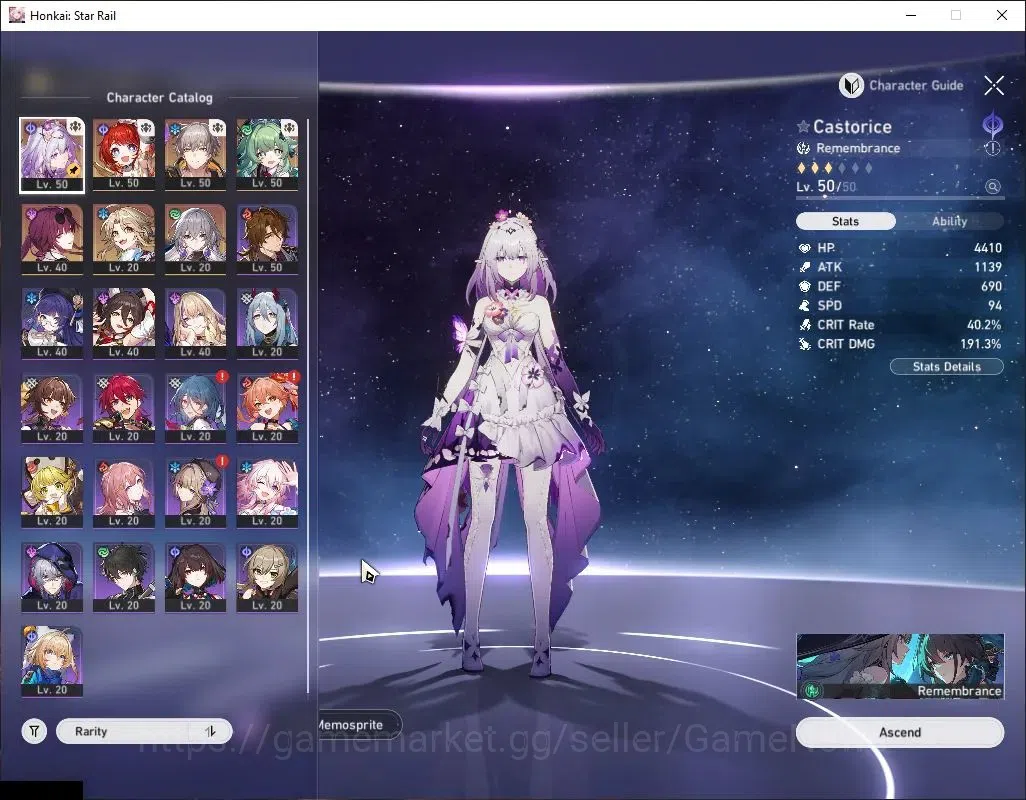 Honkai Star Rail Accounts Asia|TL 38|2K SJ|4 Limited|Castorice,Tribbie,Kafka image 4