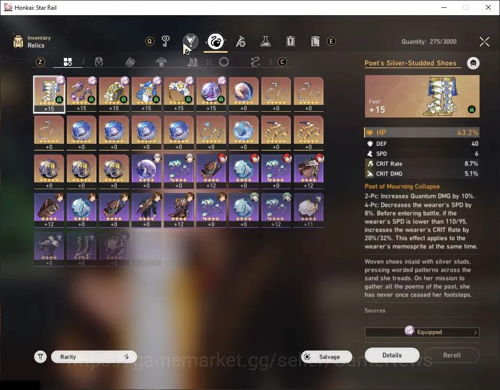 Honkai Star Rail Accounts Asia|TL 38|2K SJ|4 Limited|Castorice,Tribbie,Kafka image 7