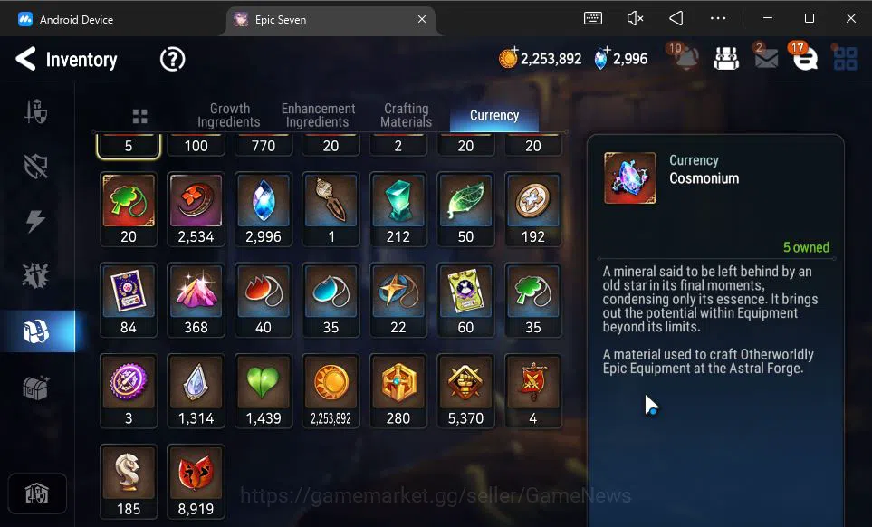 Epic Seven Accounts GLOBAL Unverif|15 ML(Salome,BArunka,LOT Scales,Etc image 10