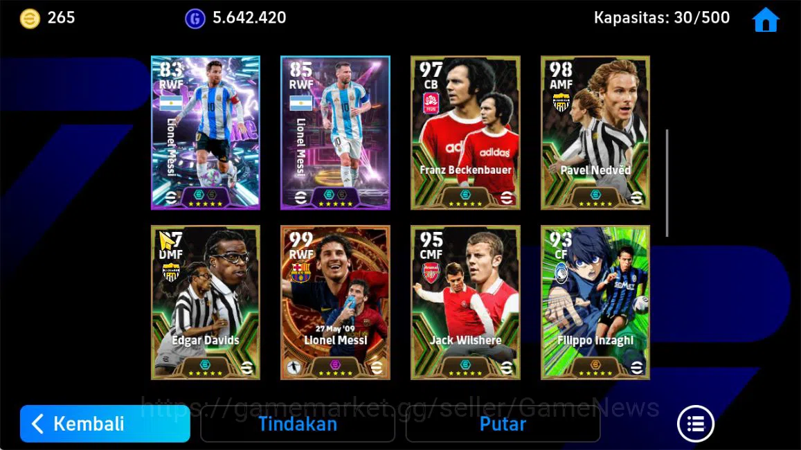 eFootball Accounts Mobile|BigTimeMessi|Show(Neymar,De Bruyne,Simons)| image 5