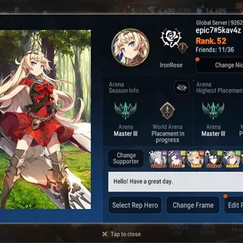 Epic Seven Accounts High-End Global Unverif | 8 ML (TR Elivira,Harsetti,E ILynav,BW Iseria,Etc.) | Bless ON | SS 14.4K