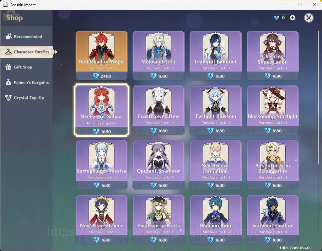 Genshin Impact Accounts ASIA|AR 57|Reuni ON|Primo 1.2K+Int wist 111|8 limi image 17