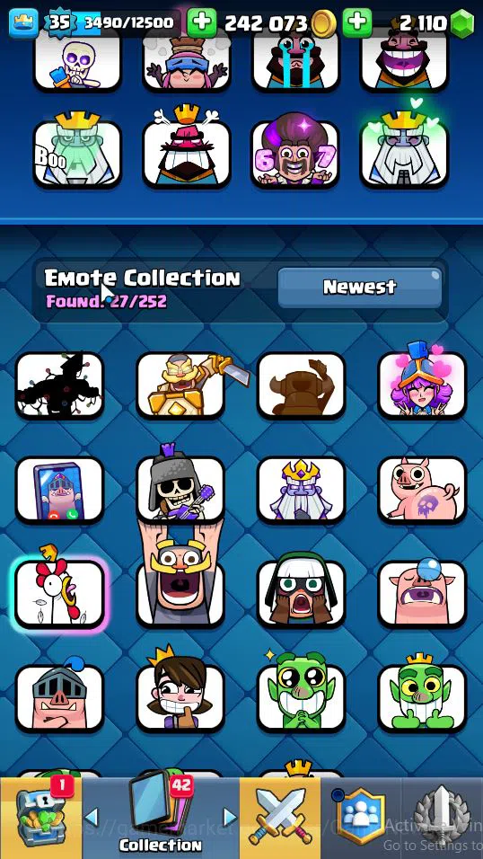 Clash Royale Accounts Lv 35|Trophy 7637|KTL 12|Limited Skin|Card 121|2 H image 15