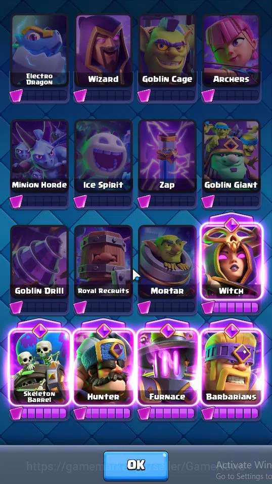 Clash Royale Accounts Lv 35|Trophy 7637|KTL 12|Limited Skin|Card 121|2 H image 16