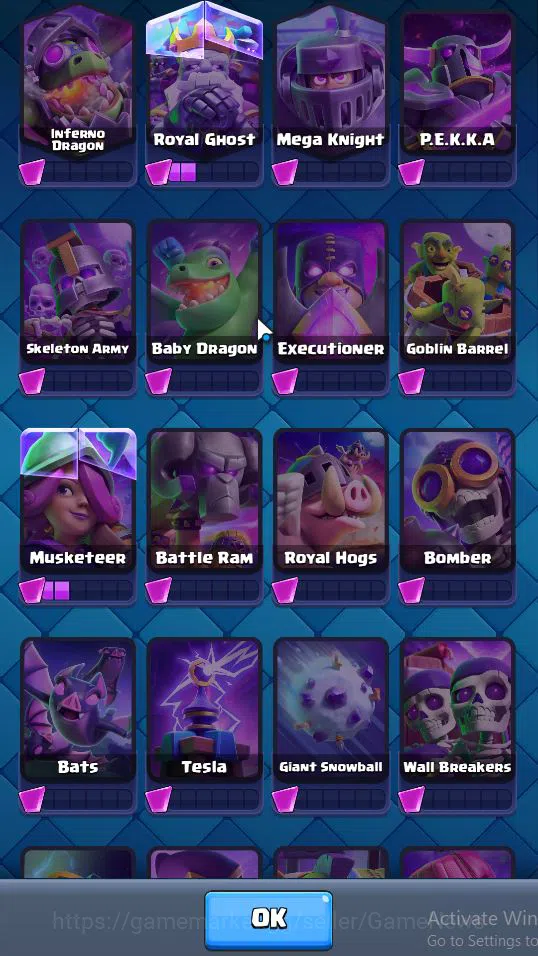 Clash Royale Accounts Lv 35|Trophy 7637|KTL 12|Limited Skin|Card 121|2 H image 17