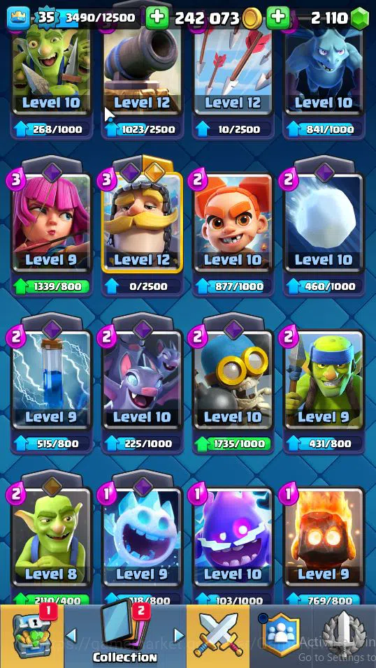 Clash Royale Accounts Lv 35|Trophy 7637|KTL 12|Limited Skin|Card 121|2 H image 3