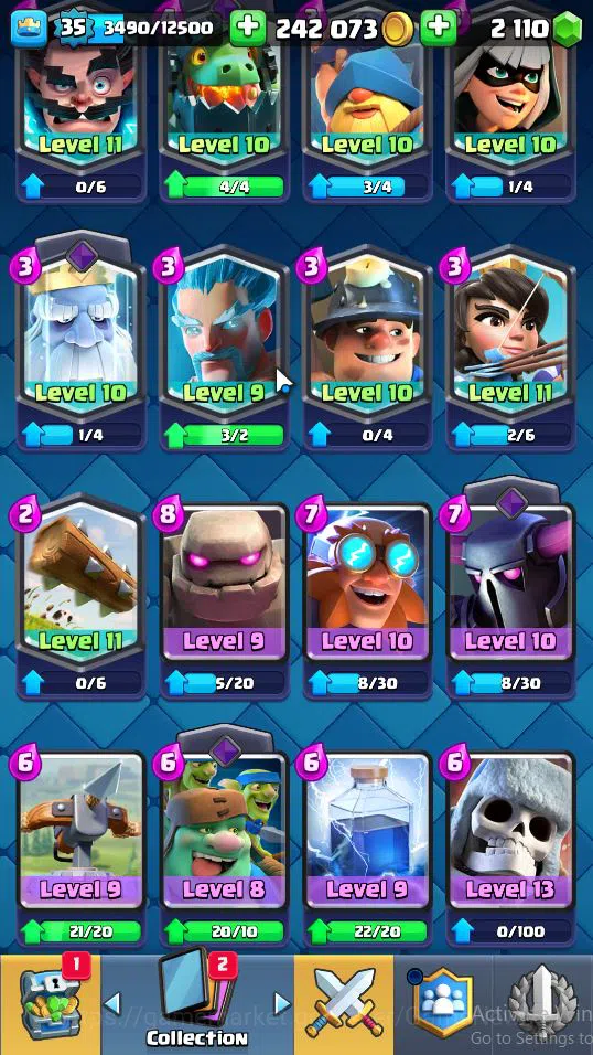 Clash Royale Accounts Lv 35|Trophy 7637|KTL 12|Limited Skin|Card 121|2 H image 8