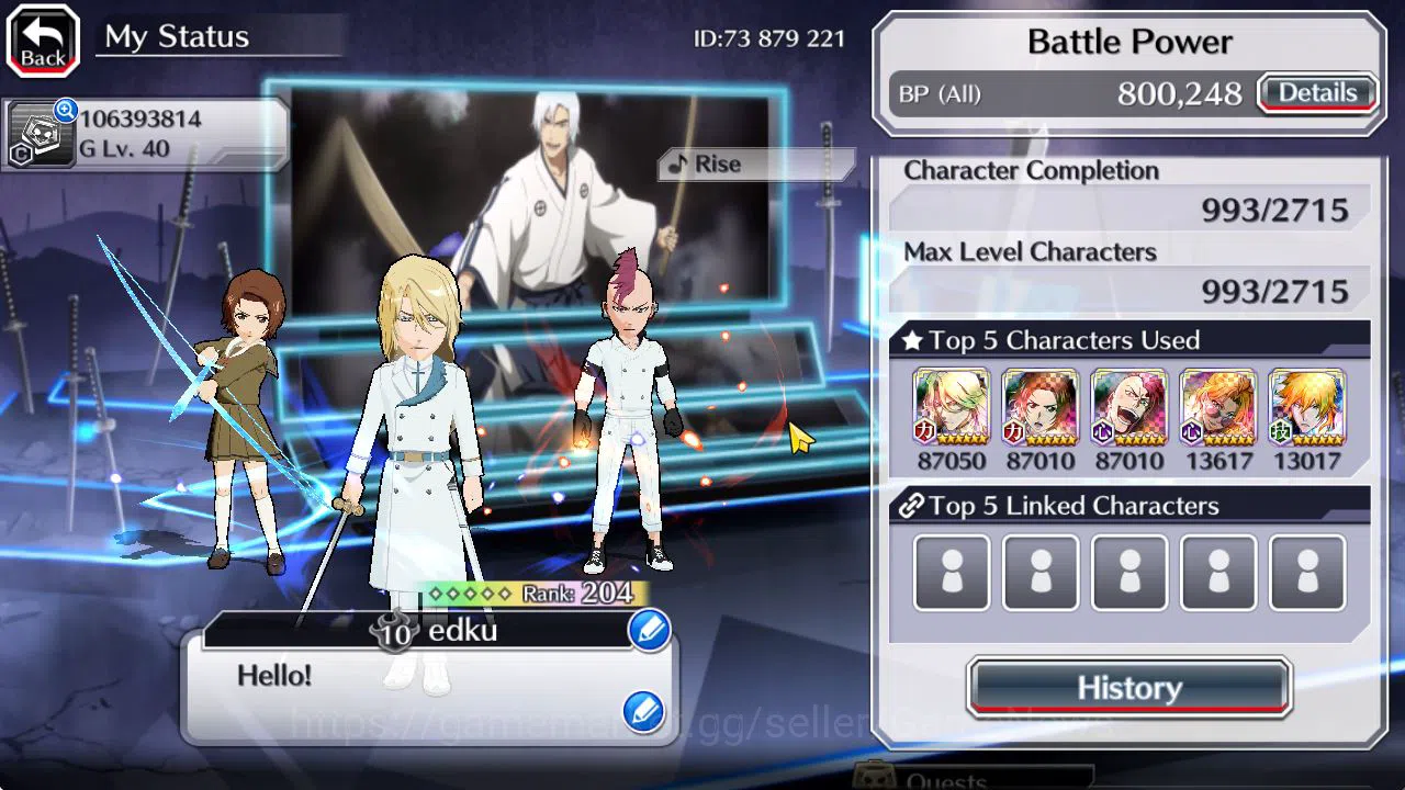Bleach: Brave Souls Accounts [GLOBAL]50K Orb|TYBW26(BazzB,Jugram),Rukia,Ichigo  image 3