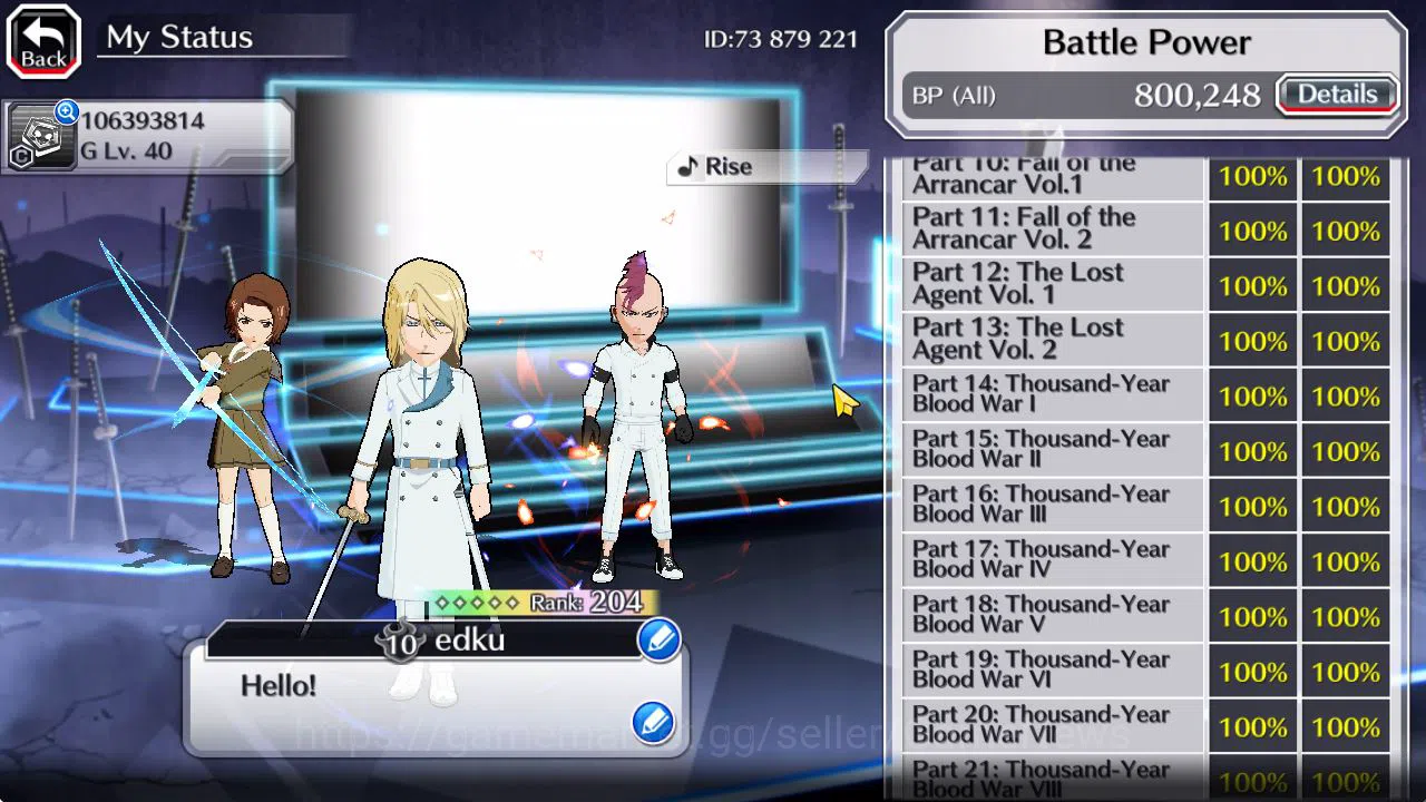 Bleach: Brave Souls Accounts [GLOBAL]50K Orb|TYBW26(BazzB,Jugram),Rukia,Ichigo  image 5