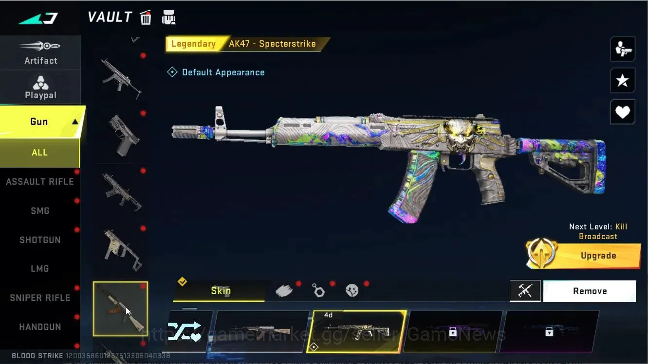 Blood Strike Accounts ASIA|Collab AOT-KAG6|2 Legendary Uzi,AK47|2 Rare ( image 4