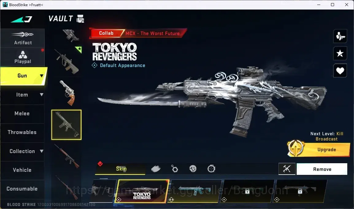 Blood Strike Accounts ASIA | 1 TR MCX - The Worst Future | Talon Knife | image 3