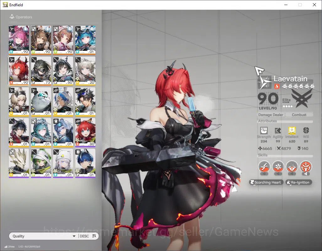 Arknights: Endfield Accounts ASIA|Lv 56|SSR 5(3Limit) [Laevatain,Gilberta,Yvonn image 2